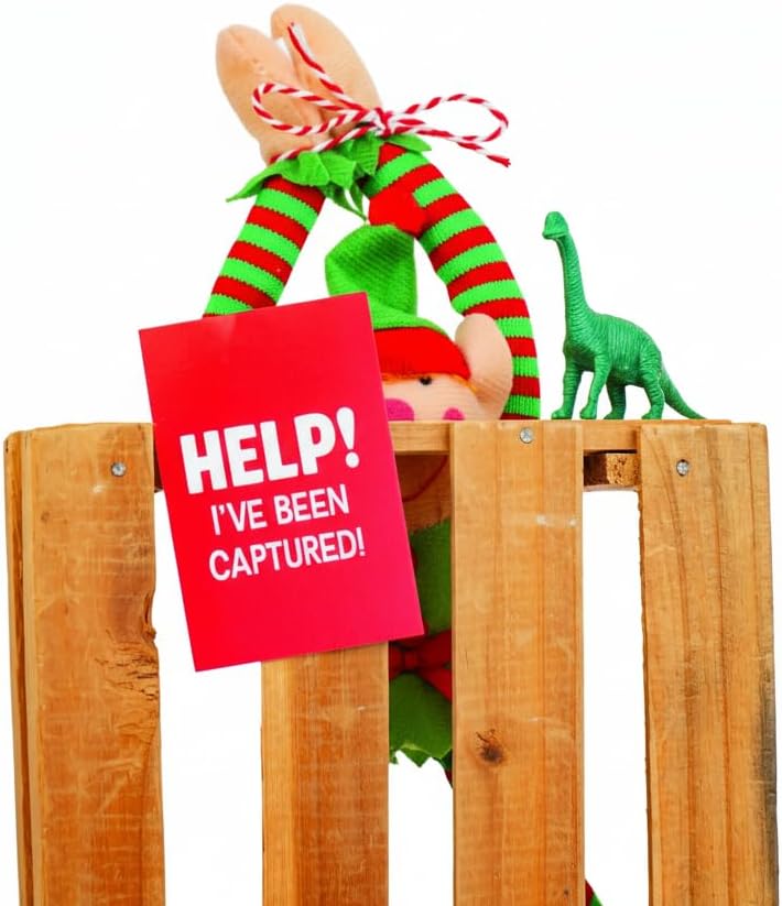 Fun Express Elf Shelf 24 Days of Christmas Kit with Props & Instructions, Includes Accessories and Activities for Your Magical Elf to Last All Season Long