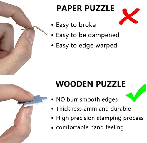 Miniatura 4 de Haruyo Morita - Rompecabezas de madera con diseño de kimono blanco, 1000 piezas para adolescentes y familia