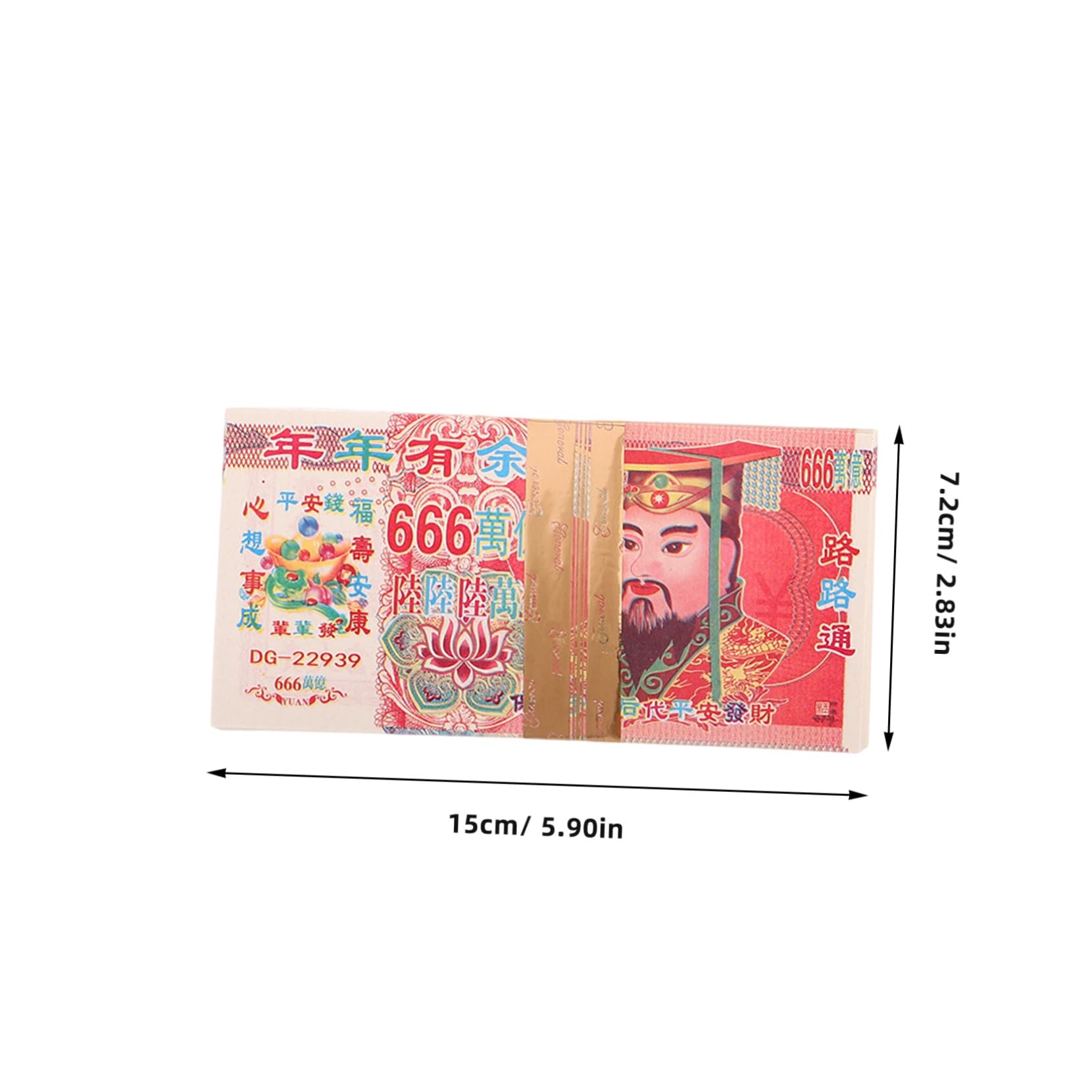 Veemoon Billete Ancestral de Papel Chino 8 Piezas Impresión Doble Cara