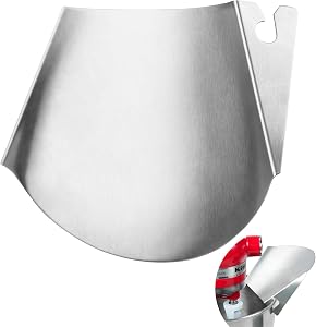 Stainless Steel Mixer Bowl Pouring Chute Attachments Compatible with KitchenAid Stand Mixers