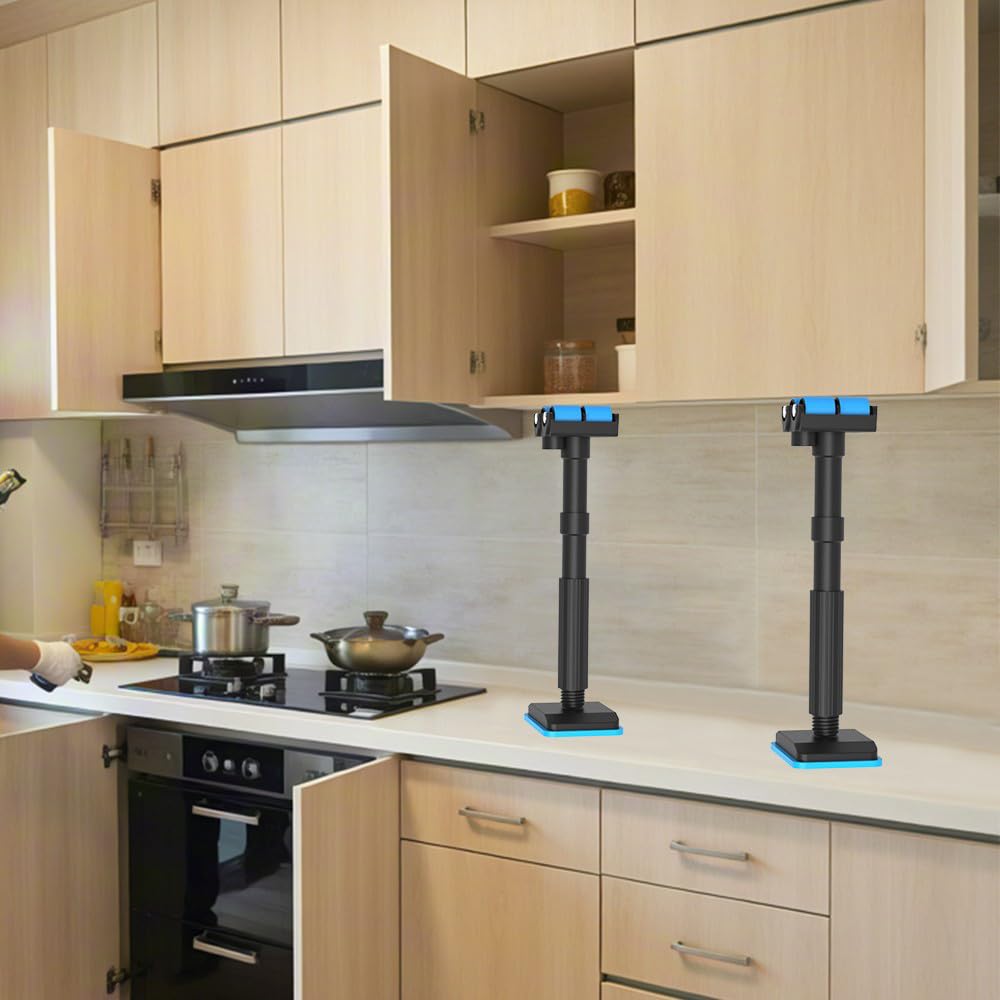 Niciksty 2Pcs Adjustable Cabinet Installation Jack 19-44cm/7.48-17.32IN, Space Saving Kitchen & Bathroom Bracket - Image 4