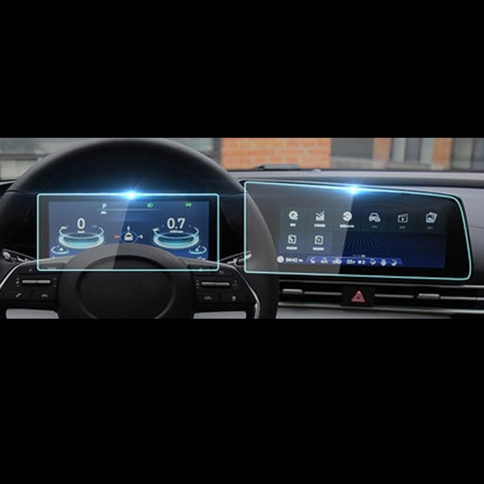 Plus de reflets sur l'écran Hyundai Elantra 2021 verre trempé - 6
