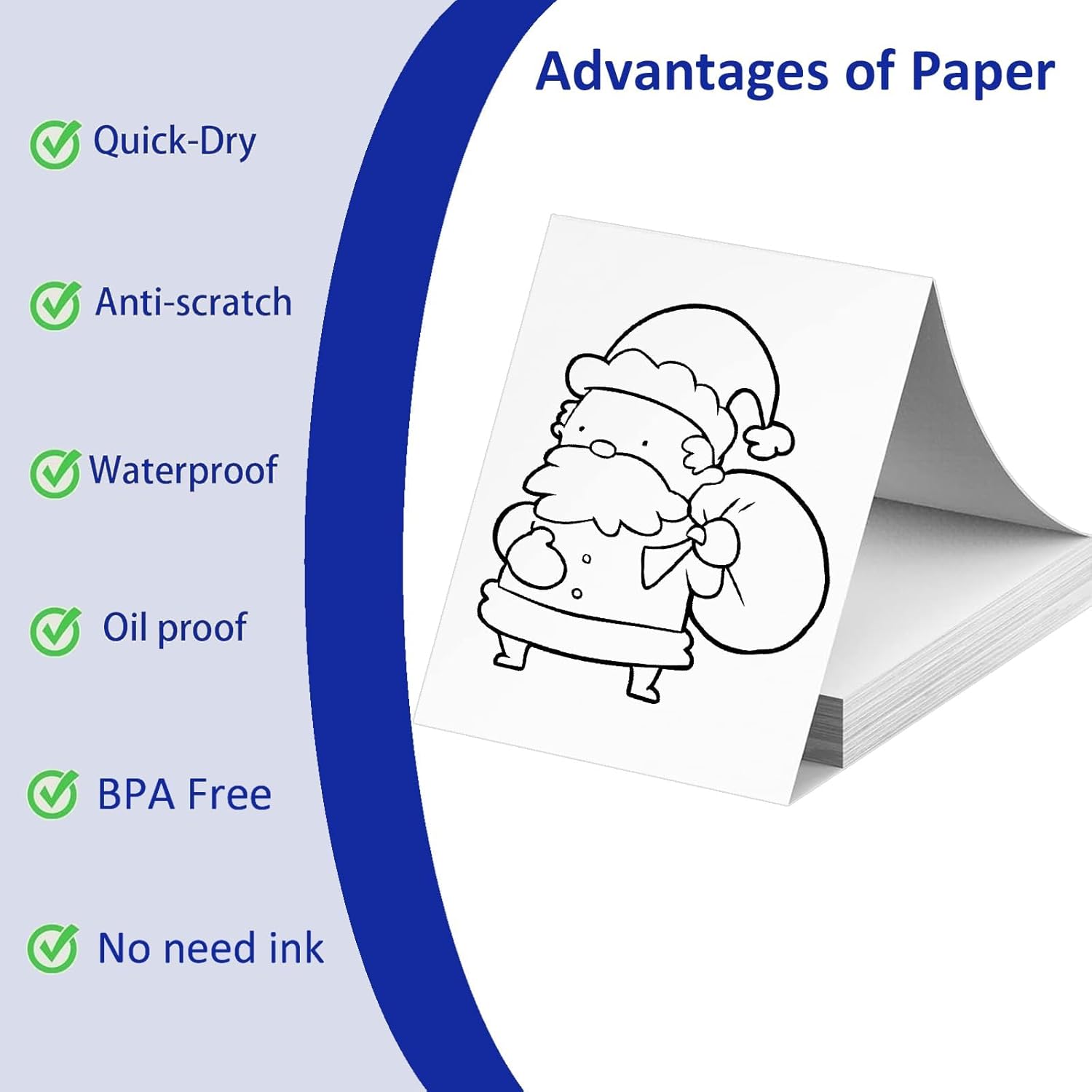 100 Sheets US Letter Size Thermal Paper, 8.5 x 11 Inch Thermal Printer Paper for M08F/A40 Thermal Portable Printer, Continual Feeding Folded Printing Paper thumbnail