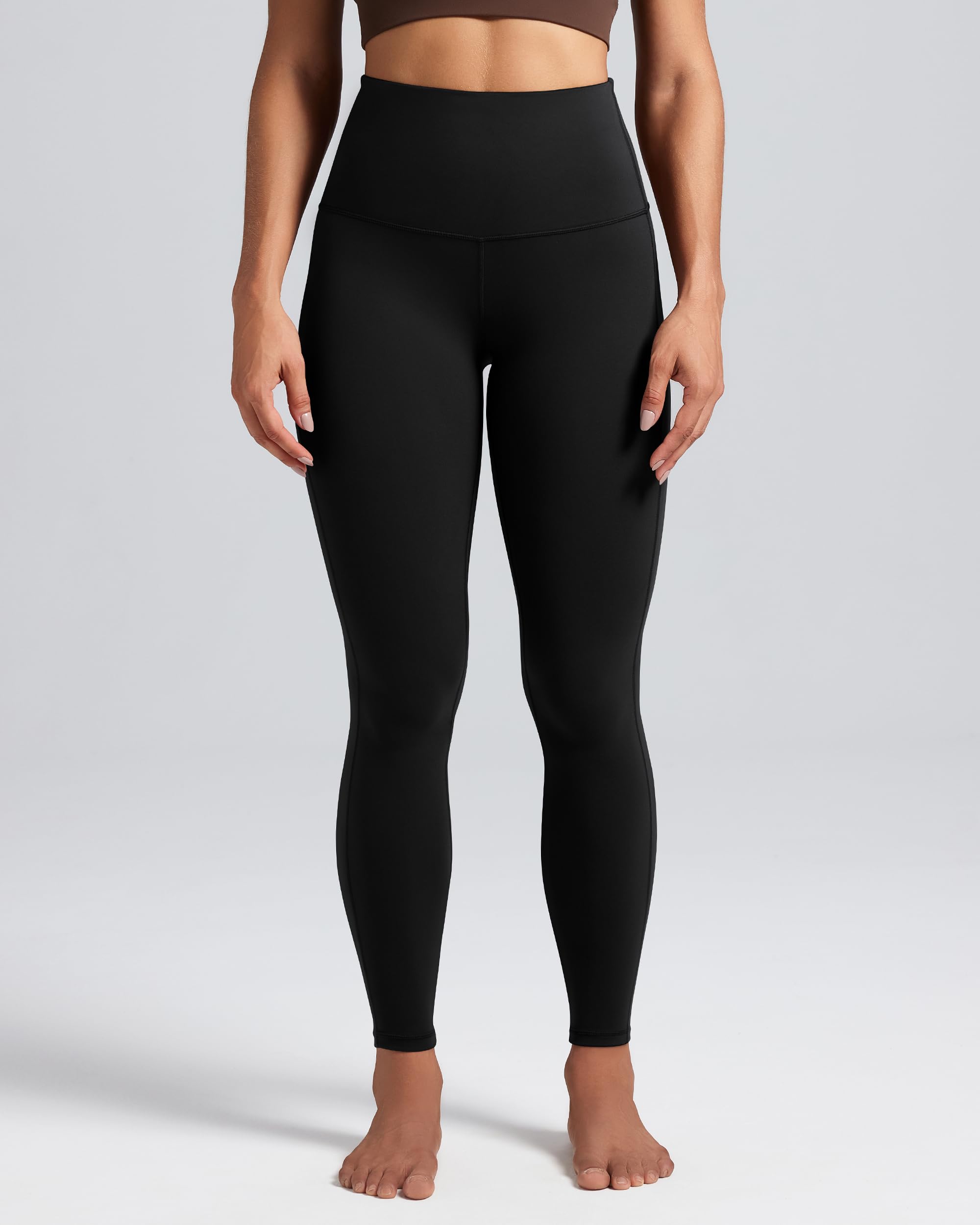QUEENIEKE Damen Yoga Capris Power Flex Mittlere Taille Hosen Laufhose Training Laufende Leggings 55.9 cm