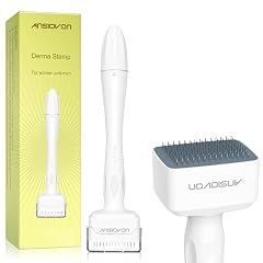 Derma Stamp - ANSIOVON Microneedling Stamp for Hair Face Scalp Beard - Microneedle Dermastamp at Home - Micro