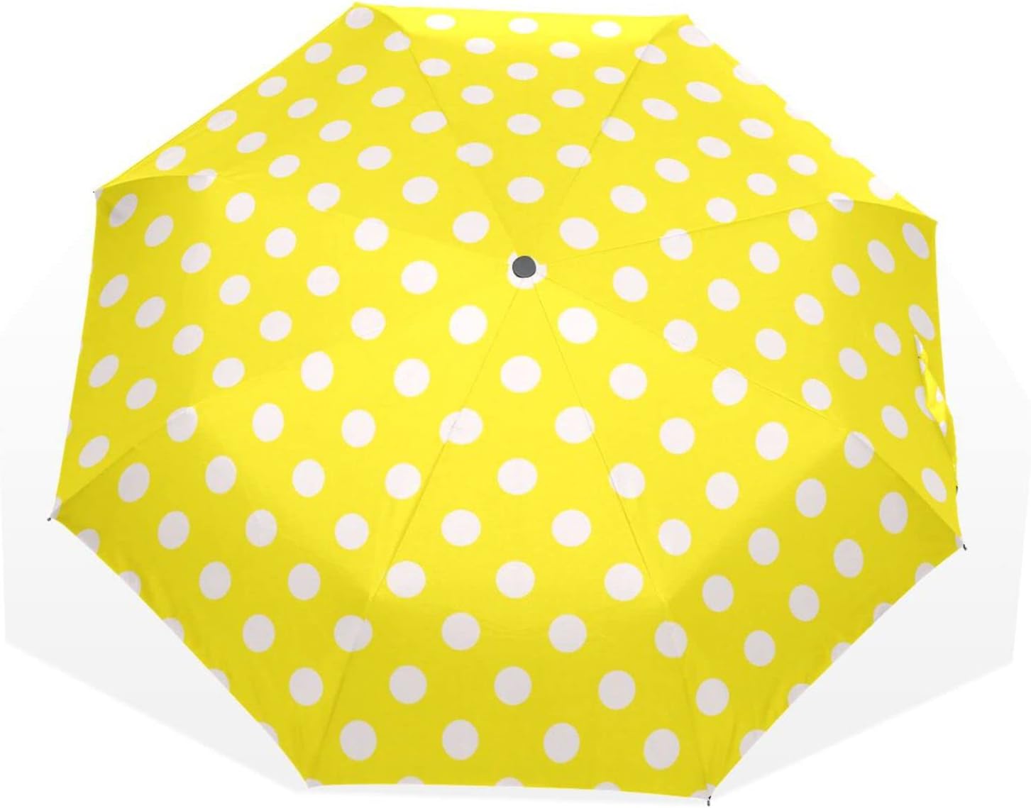 Poeticcity Rain Travel Umbrella, Hand Open Close Windproof Waterproof Folding Umbrella, Compact Canopy Strong Ray Parasol Umbrella