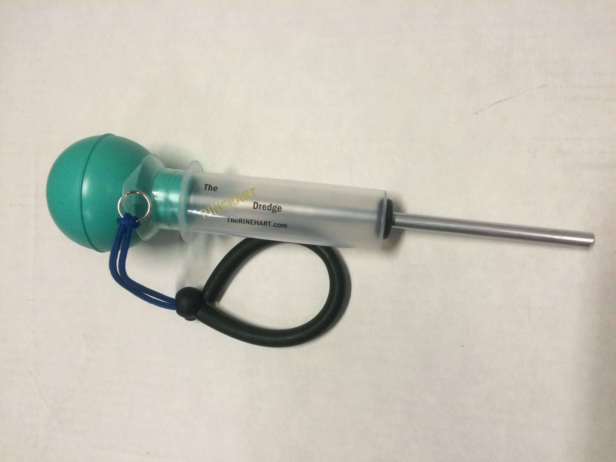The Rinehart Gold Prospecting Sniper with Wrist Strap for Under Water Gold Recovery and can be Used as a Sniffer Bottle with Lanyard