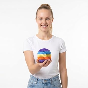 Foot Bag | Dirt Bag Hacky Sack | Crocheted Footbag Hacky Sack | Dirt Bags Hackysack Juggling Balls For Beginners | Handmade Knitted Foot Bags Sacks For Kids Adults (B)