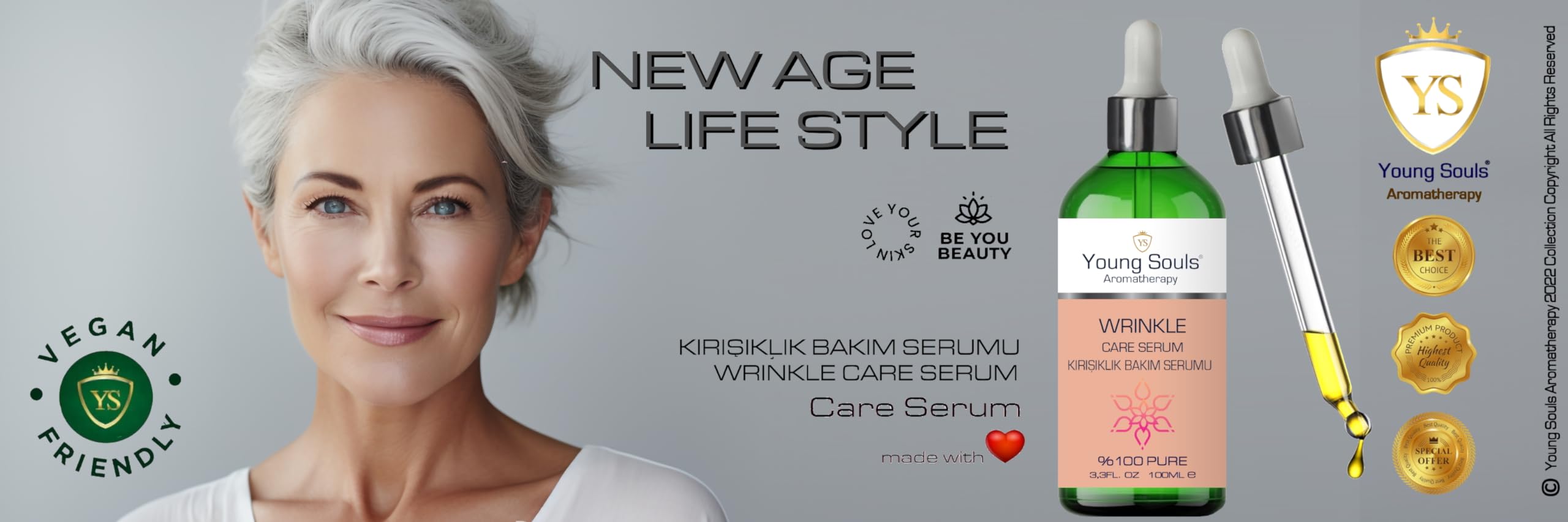 Young Souls Aromatherapy Wrinkle Care Serum Kırışıklık Bakım Serum 100 ml