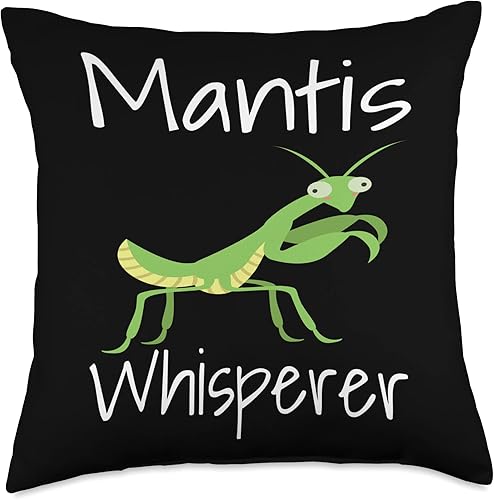 Miniatura 5 de Funny Praying Mantis Gifts Funny Whisperer Praying Mantis Humor Bug Lover - Almohada de 16 x 16 pulgadas, multicolor