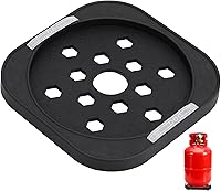 Vista 1 de iplusmile Soporte de base de tanque de gas, base de cilindro de propano móvil, bandeja de soporte de tanque de propano con rueda para envío