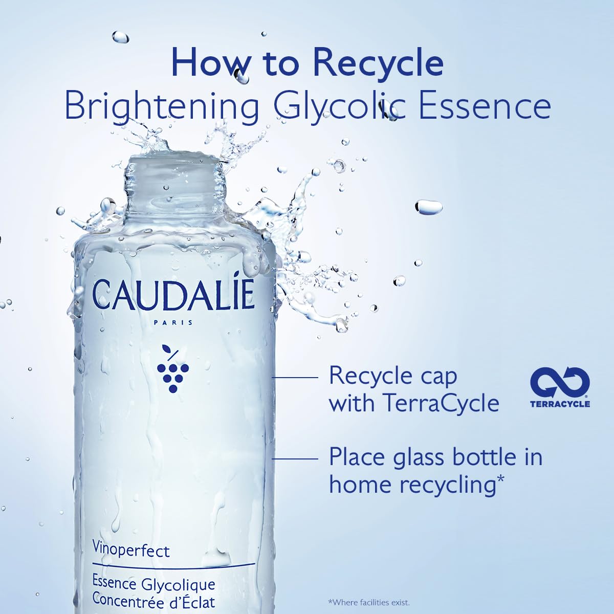 Caudalie Vinoperfect Brightening Essence, Glycolic Acid Exfoliating Toner for Radiance - Image 9
