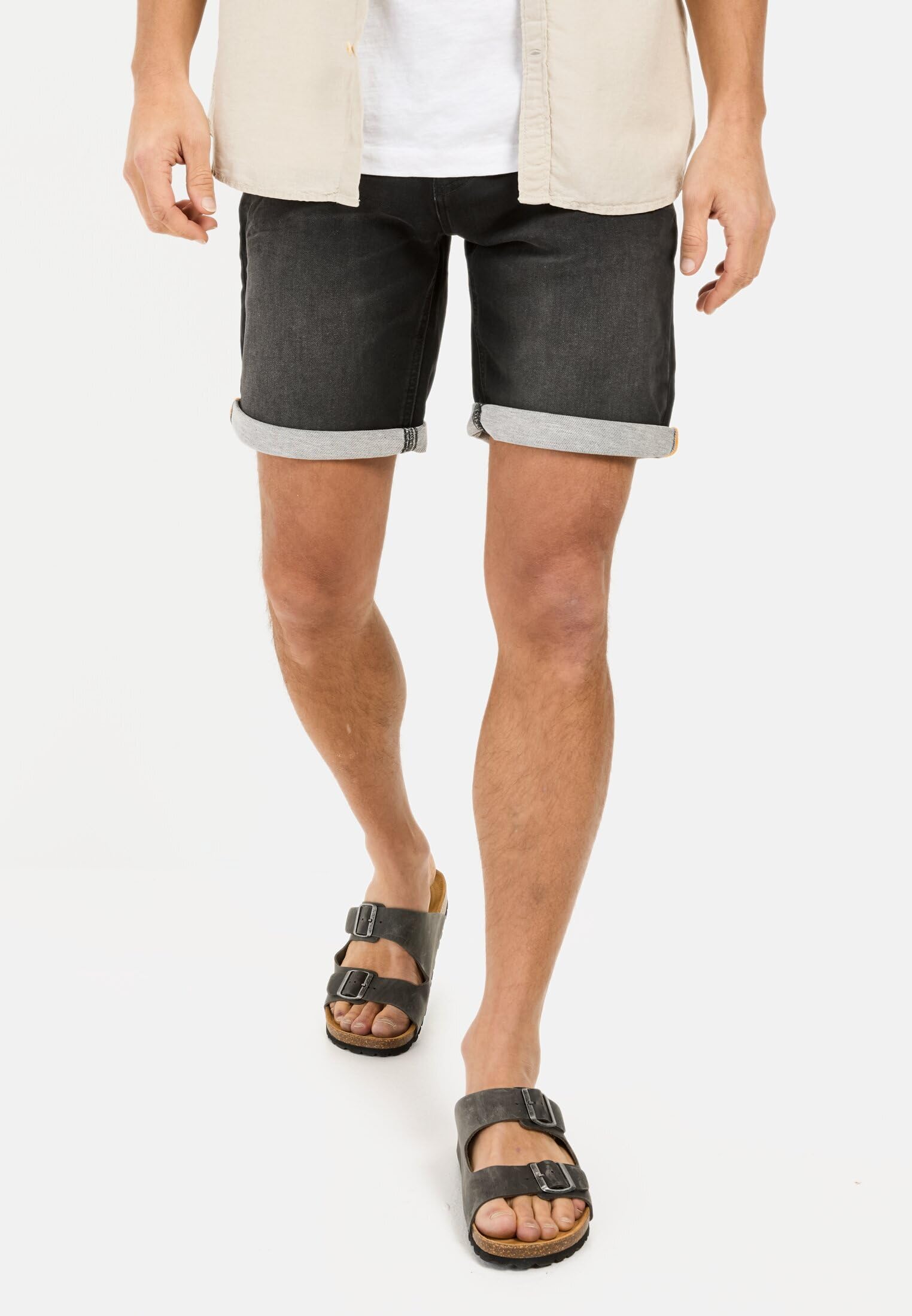 camel active Herren fleXXXactive® Bermuda Shorts mit Umschlagsaum