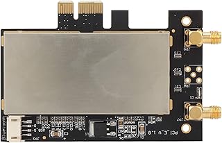 ASHATA Cartão Wi-Fi PCIe, cartão Wi-Fi sem fio Bluetooth, mini PCI-E para PCI-E cartão adaptador de cartão de rede sem fio para Intel 7260HMW / Atheros AR5B225, placa de rede estável e confiável