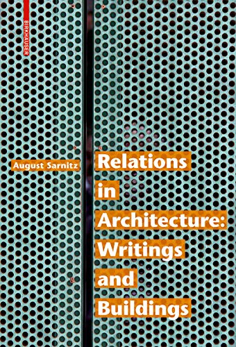 Relations in Architecture livre d'architecture en anglais par Bart Verschaffel