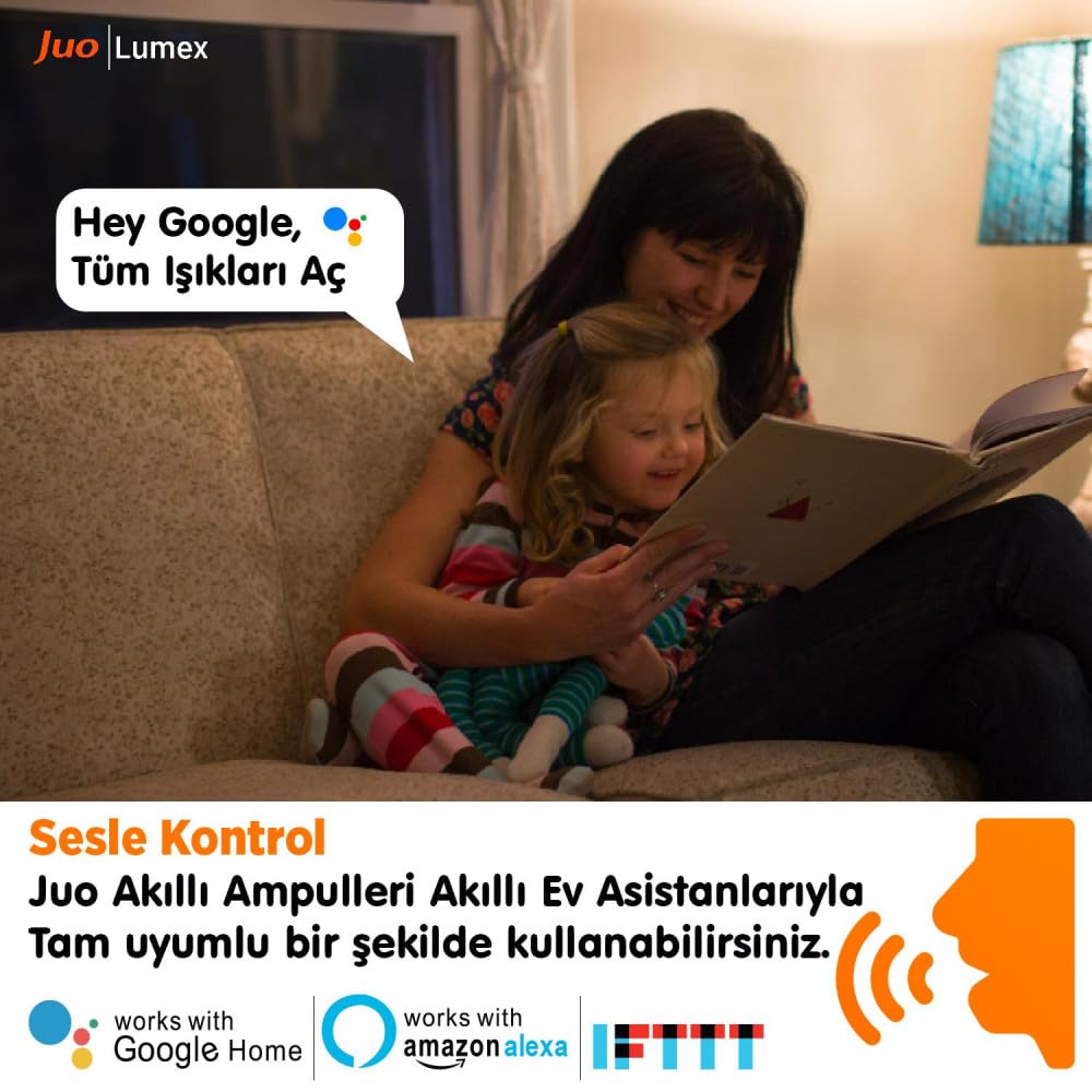 Juo Lumex Akıllı Ampul 9W RGB Wifi & Bluetooth