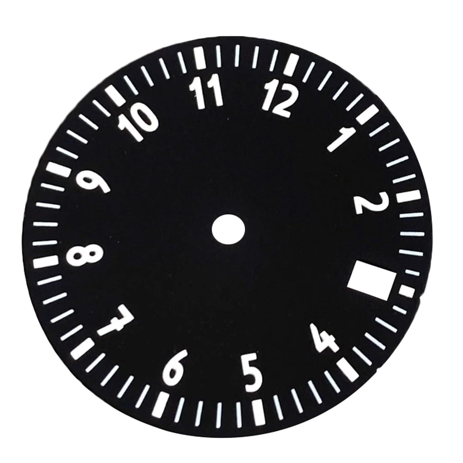 MUYRJLZX Replacement Dial 29mm Watch Dial Mechanical Dial Green Luminous Movement Without Markings for NH35 NH36 NH70 NH72 ETA 2824 PT Movement(Black 1)