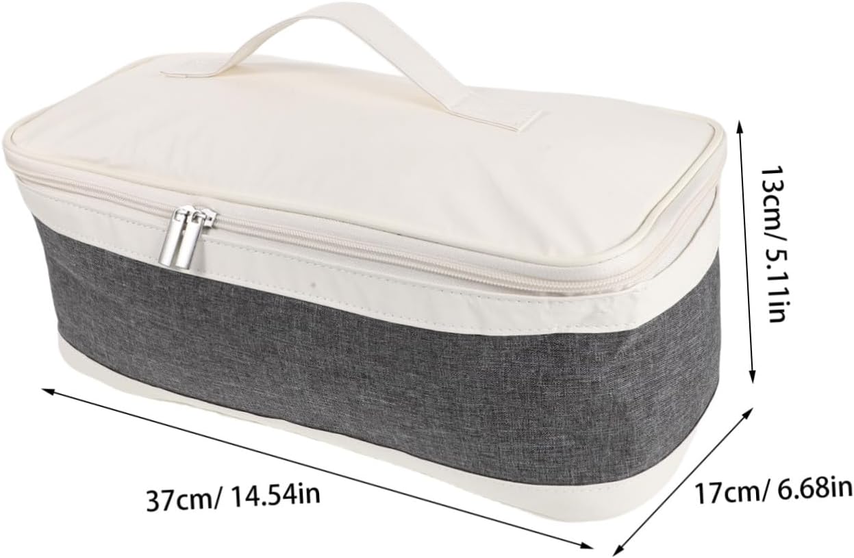 Hair Tools Organizer Bag with Hair Dryer Pouch 14.6x6.7x5.1 for Travel and Home Use