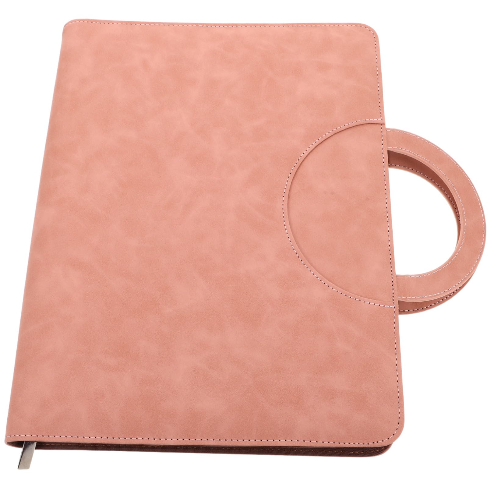 Ipetboom Organizzatore di Documenti A4 in Pu Rosa con Chiusura a Cerniera Sicura, Borsa Multifunzionale per Documenti Importanti per Utilizzo Quotidiano e Trasferimenti