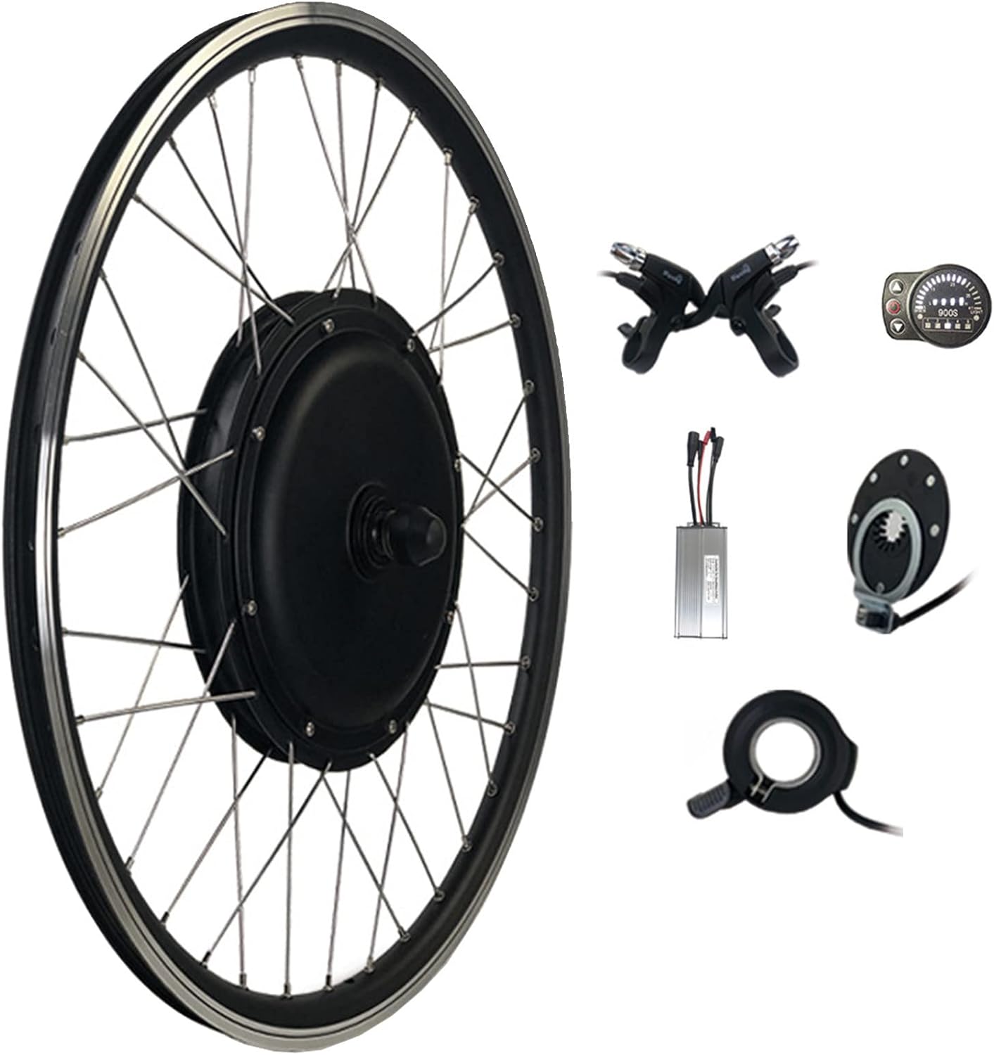 48V 500W 1000W ブラシレスギアレスハブモーター電動自転車変換キット