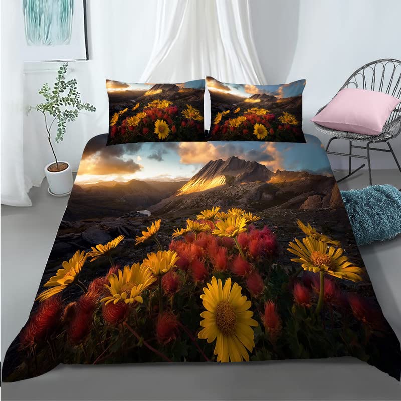 Housse de couette 90x190 tournesol gris pour transformer la chambre de votre ado