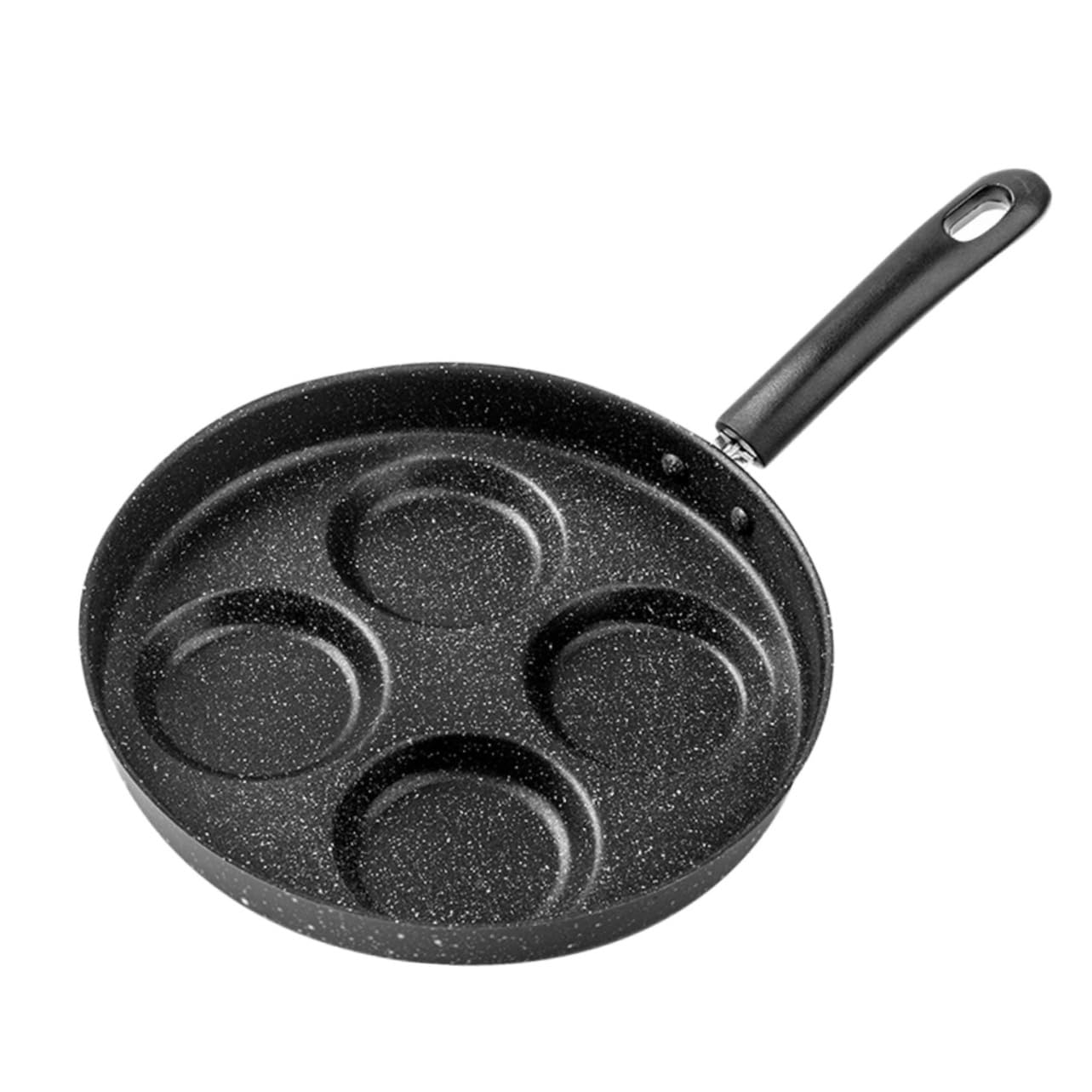 VOSAREA 2 Pezzi Padella Antiaderente Multipurpose Scomparti per Frittate e Waffle Compatibile con Cucine Induzione Design Resistente e Facile da