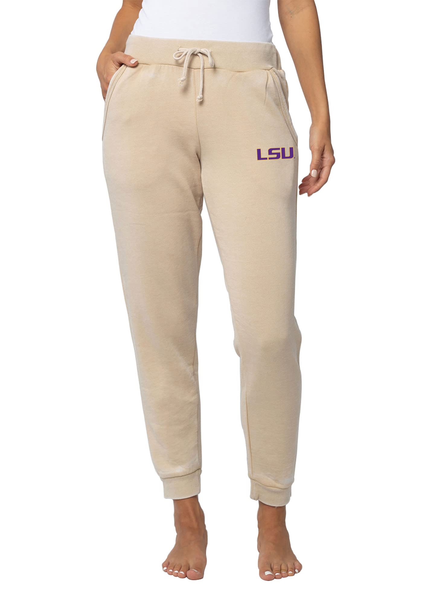 chicka-d Women's Standard Campus Sweatpants, Oatmeal, Medium