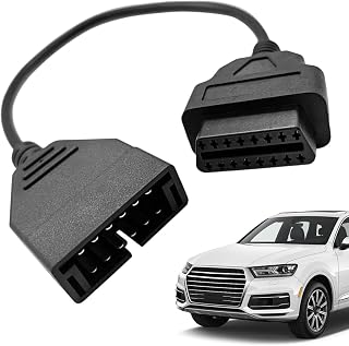 Diagnostic Adapter Cable - Car Code Reader 12 Pin to 16 Pin Extension | Code Reader Diagnostic Extension for Sedan Automotive Home Workshop Industry Roadside Business Trip