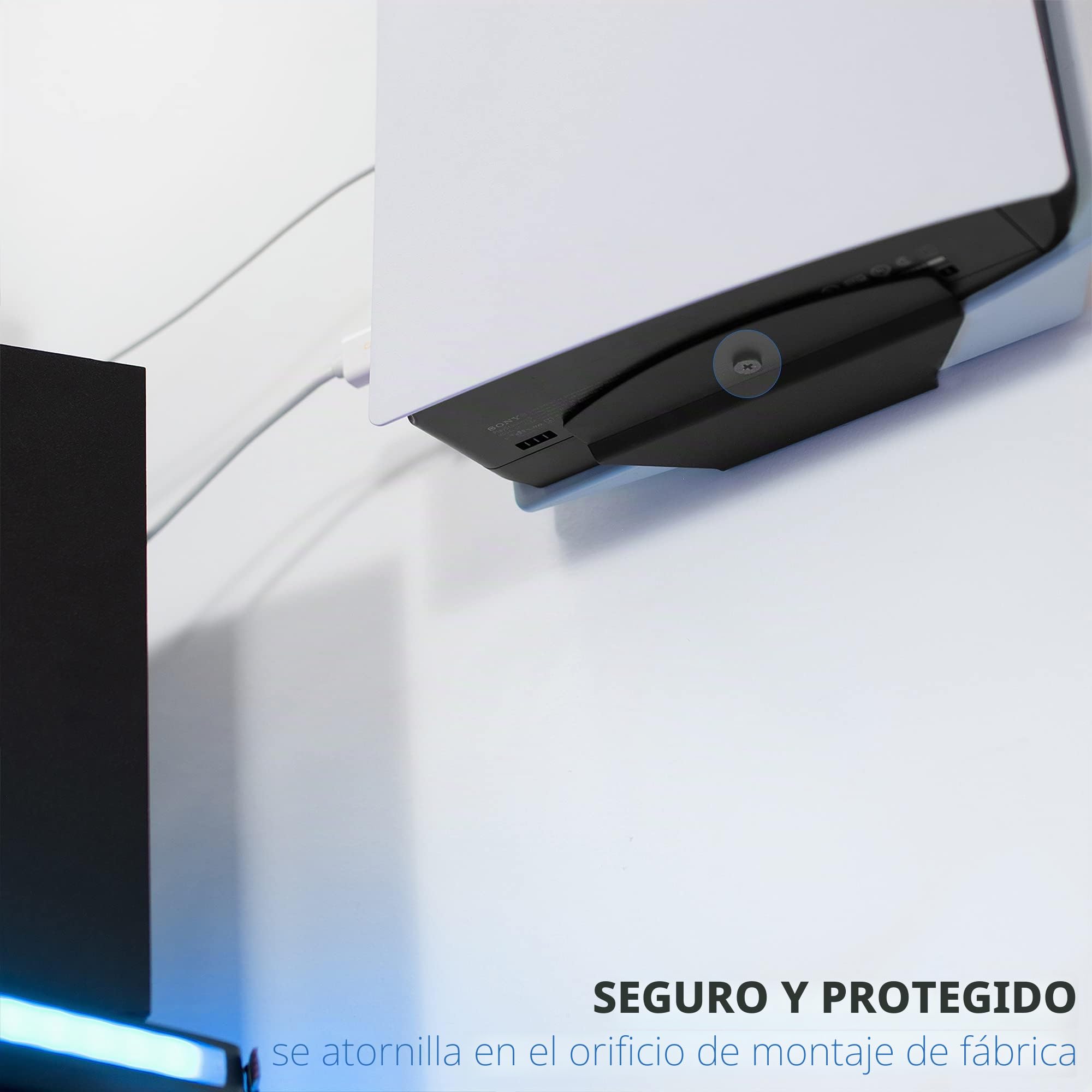VIVO Soporte de pared de acero diseñado para consola de juegos PS5, pantalla vertical para Playstation 5, diseño abierto, negro, MOUNT-PS5B