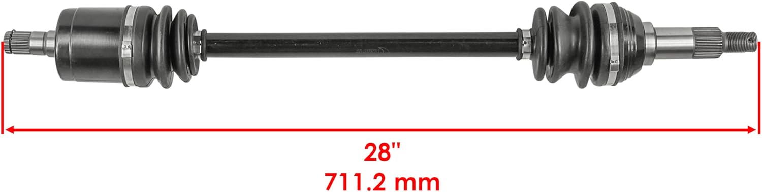 Caltric Front CV Axles Compatible with Can- Am Defender HD10 4x4 2018 / Max HD10 4x4 DPS 2019 / Max HD8 4x4 2021 / HD9 4x4 2022-2023 / Max HD9 4x4 2022-2023 Left and Right