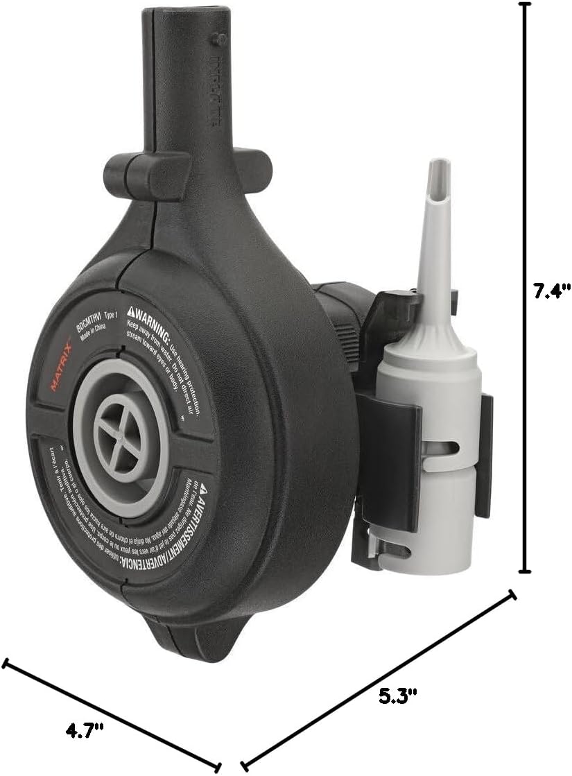 BLACK+DECKER MATRIX Inflator Attachment, High Volume for Balls, Air Mattresses and More (BDCMTHVIFF)