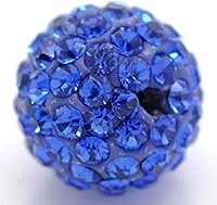 Vista 7 de Bolas de discoteca de 0.394 in de cuentas de arcilla de cristal checo Shamballa pavimenta calidad premium