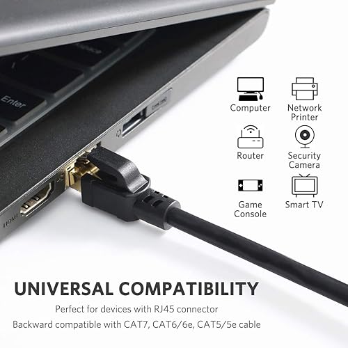 Miniatura 5 de ATTMONO Cat8 Ethernet Cable, Professional Network Patch Cable 40Gbps 2000Mhz SFTP LAN Wires, High Speed Internet Cable Cord with RJ45 Gold Plated