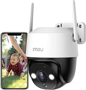 Imou 3K/5MP Outdoor Surveillance Camera, 360° PTZ WLAN IP Camera Surveillance Outdoor, AI Person/Vehicle Detection, 30 m Full Colour Night Vision, Automatic Tracking, Two-Way Audio, Siren, IP66 asin的图片