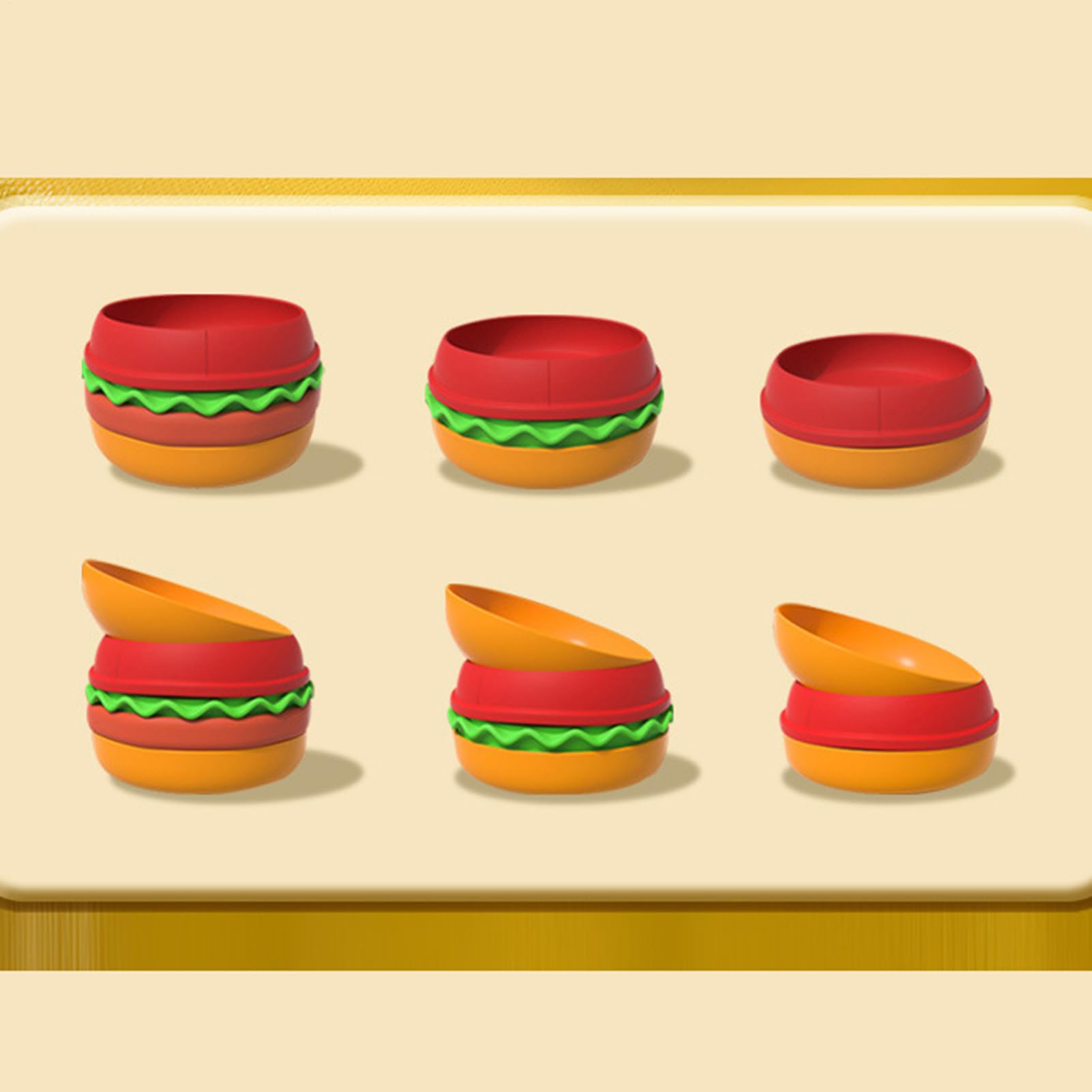 Mangiatoia lenta per gatti, mangiatoia lenta per cibo umido – Dispenser | per hamburger design hamburger anti-soffocamento antiscivolo cibo formazione noia mangiare leccare masticatori