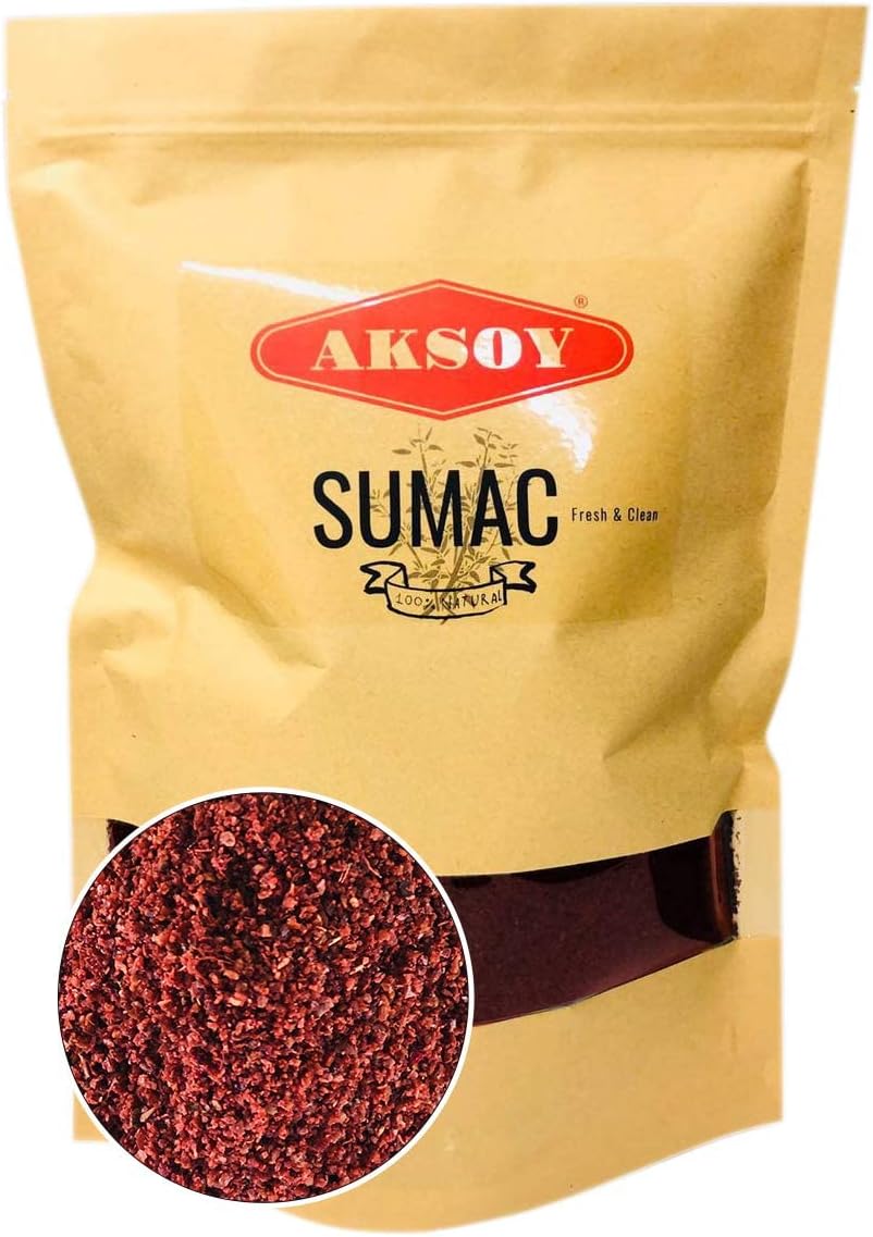 Aksoy Premium Ground Sumac 500gr Bulk Ground Sumac Berries, Bran Extra