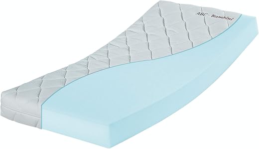 OrthoMatra Bambini Babymatratze, Bezug waschbar, Gesamthöhe ca.12 cm, mit Klimawatte Größe 80 x 160 cm