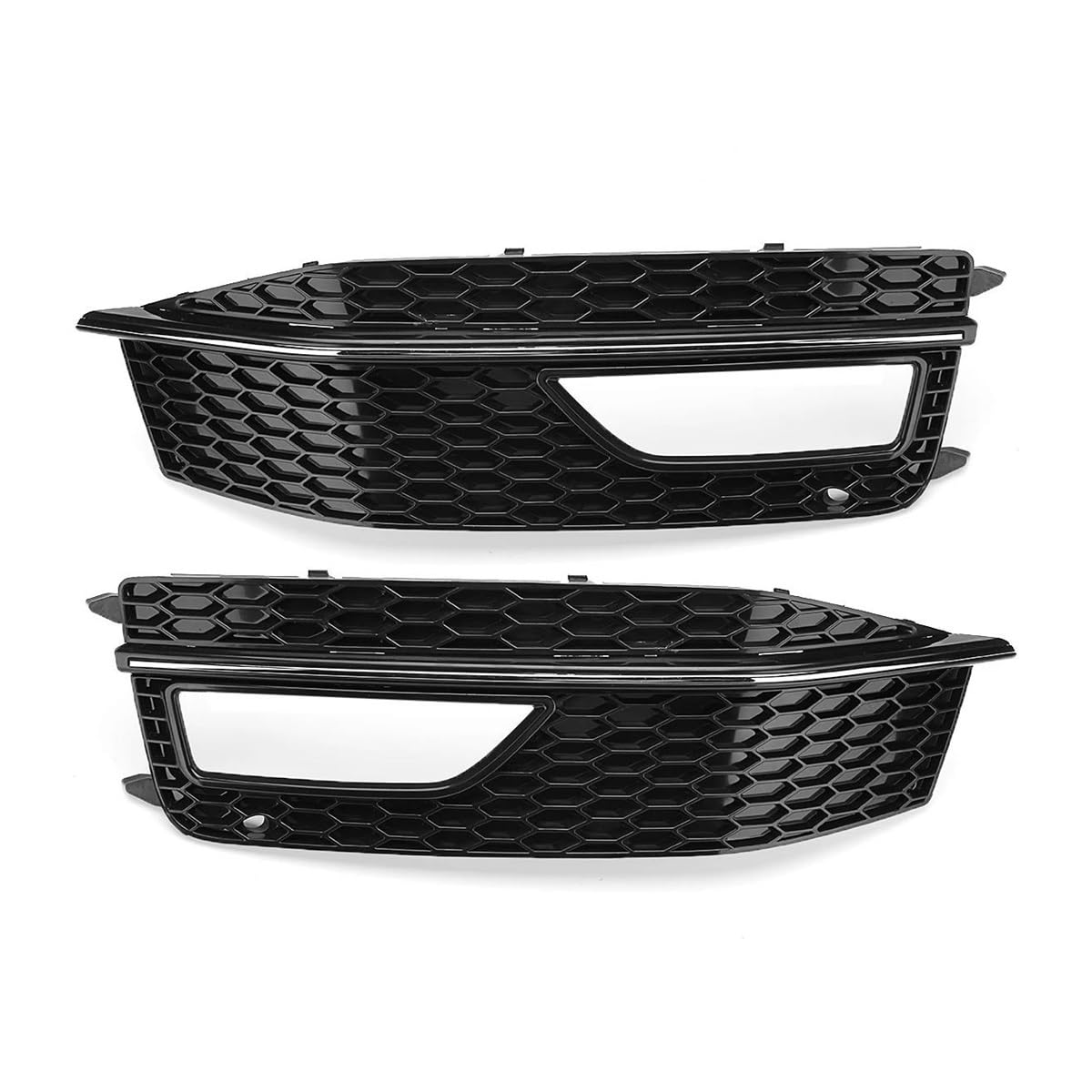 Calandre antibrouillard noir brillant pour Audi A4 B8 S4 2012-2015