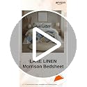 Image of LANE LINEN 400TC Morrison Bloom Super King Size Bedsheet with 4 Pillow Cases | 100% Cotton Digital Print Bedding Set (2.74 M x 2.74 M) | Modern Floral Pattern for Luxurious Comfort (Blue Pattern)
