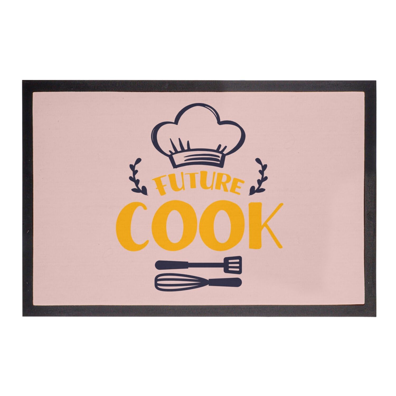 Paillasson Rose Future Cook 75x50cm le cadeau idéal pour un jeune chef cuisinier