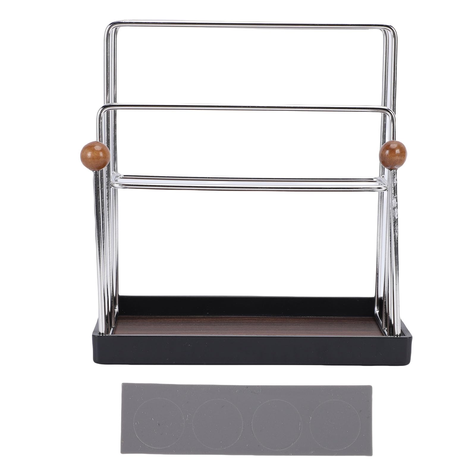 Soporte para utensilios de cocina de acero inoxidable con drenaje rápido