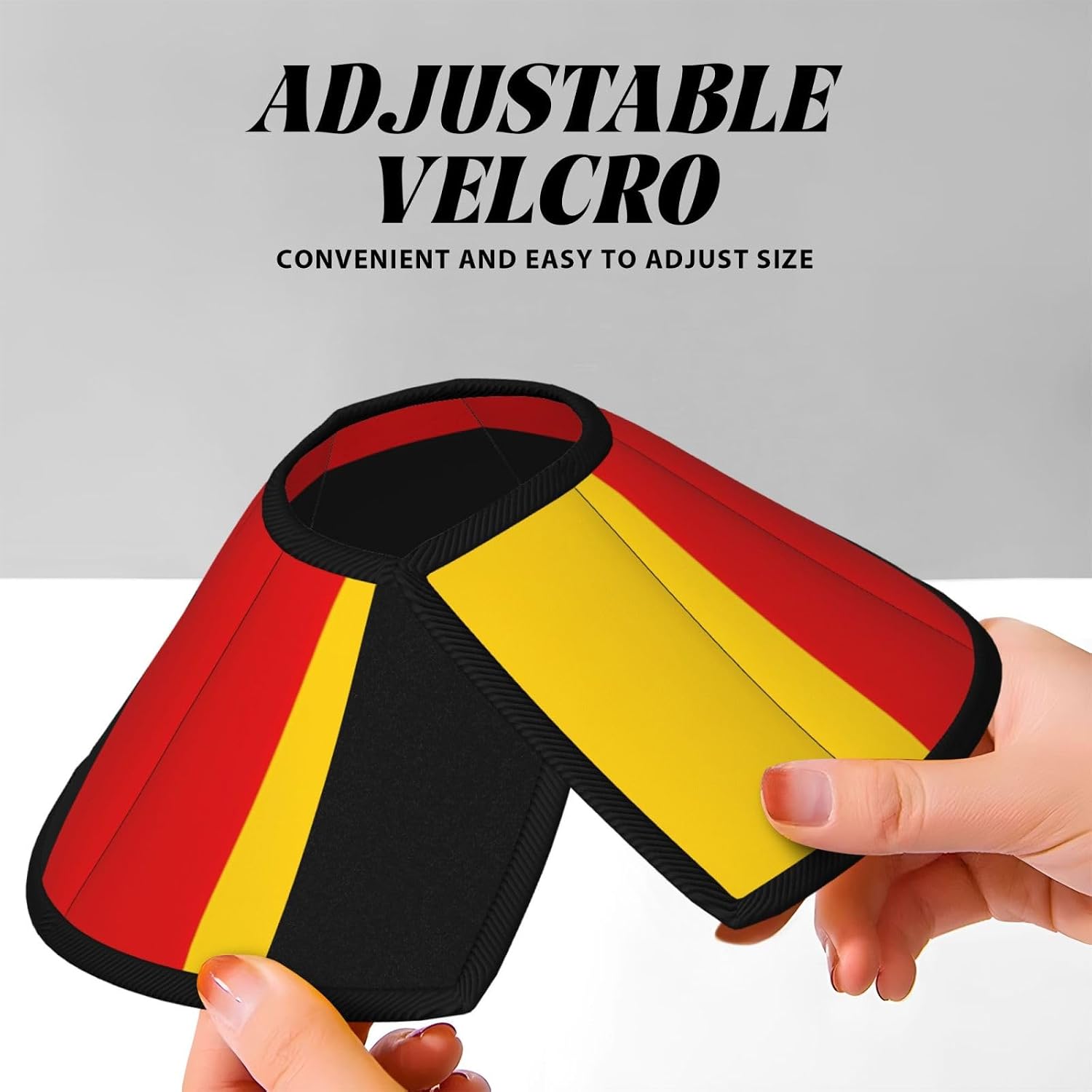 Custom Pet Cones - Unique Design Cat & Dog Cone, Collar for Post-Surgery Recovery, Adjustable Neck German Flag Large