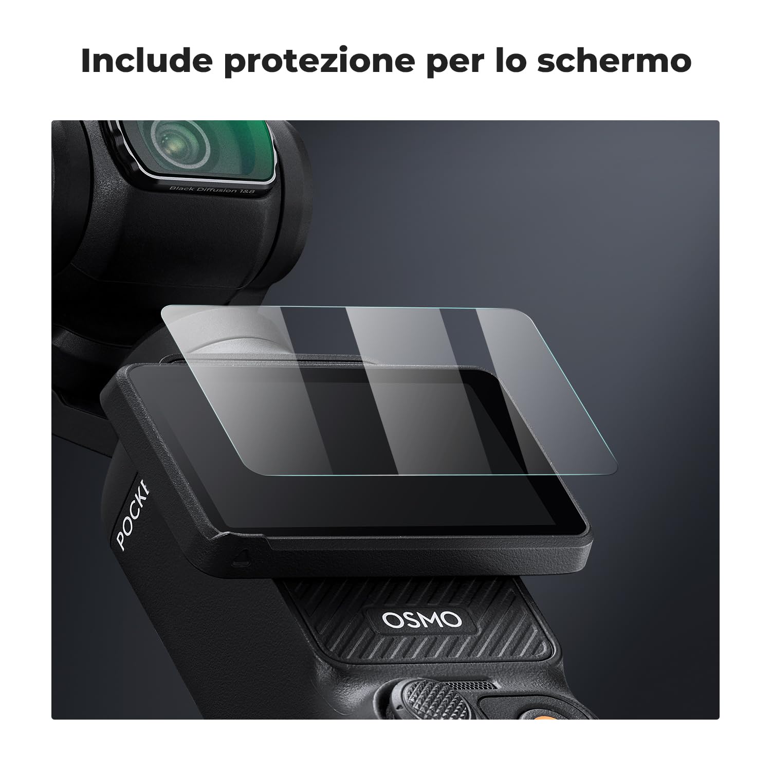 K&F CONCEPT Osmo Pocket 4/3 Filtro Magnetico,Filtri Magnetici Black Mist 1/8 Filtro Magnetico Black Diffusion 1/8 in Vetro Ottico con Nano-rivestimento Compatibile con DJI Osmo Pocket 4/3(Alluminio)
