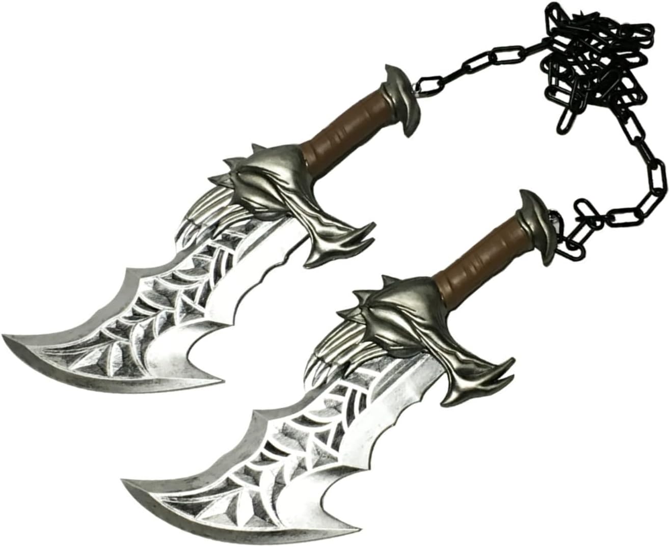 The Cosplay Company Blazing Steel 17" Medieval New Blades of Chaos Foam Costume Party Prop 1:1 Replica