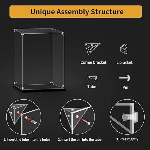 Miniatura 3 de LILIKAKA Vitrina acrílica para Lego 42154 Ford GT Car, 16.53 x 9.44 x 5.9 pulgadas, protege tus coleccionables del polvo con un escaparate
