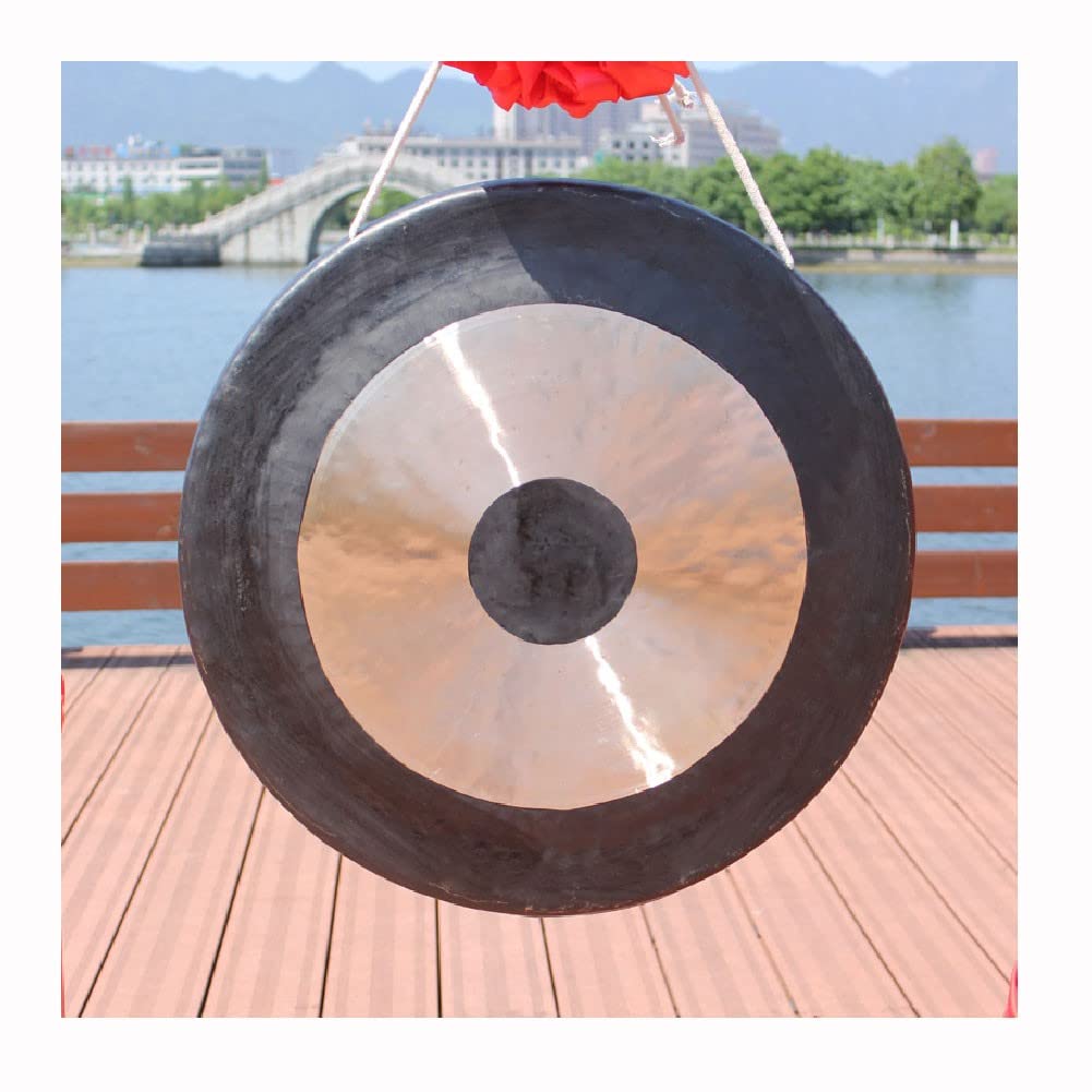 "gong gong tibetano gong+tibetano Gong nascosto che colpisce il gong gigante Gong cinese con gong e mano a martello selezionati per garantire la qualit��(Color:A,Size:30CM)"