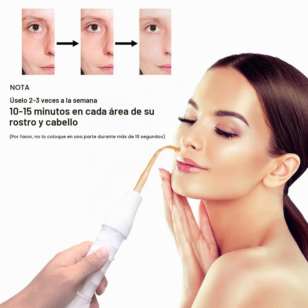 4 en 1 Dispositivo de Belleza de Electroterapia Portátil de Alta Frecuencia Quitamanchas Cuidado de la Piel Spa Derma 4 Violeta Enchufe de la UE