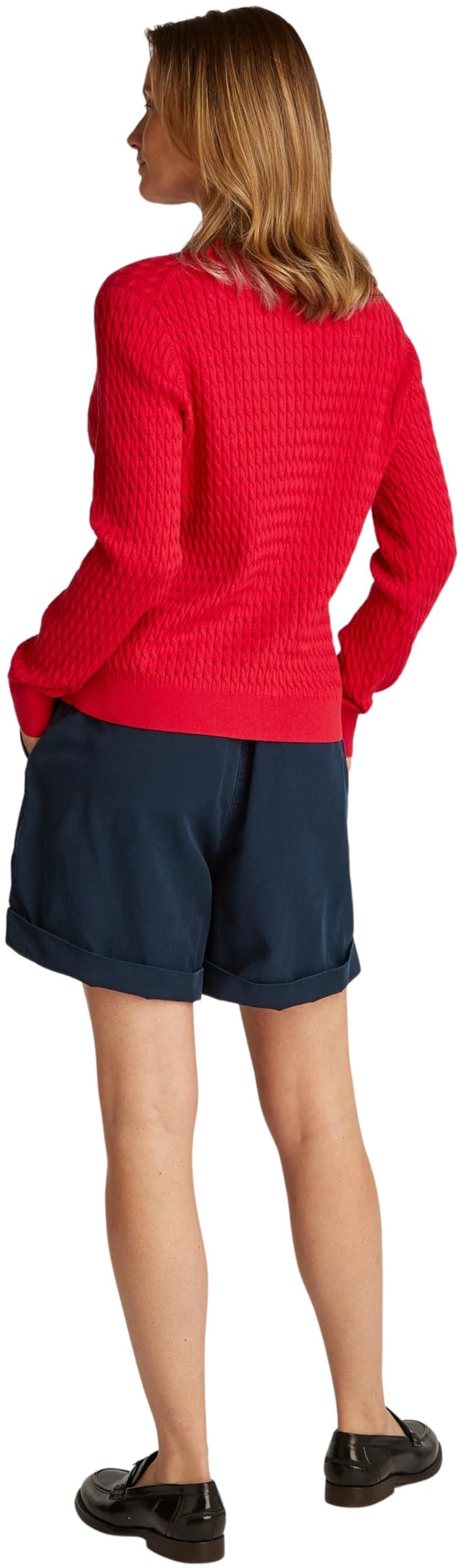 Tommy Hilfiger Sweter pullover Kobiety Co Cable C-nk Ls Sweater Ww0ww44993
