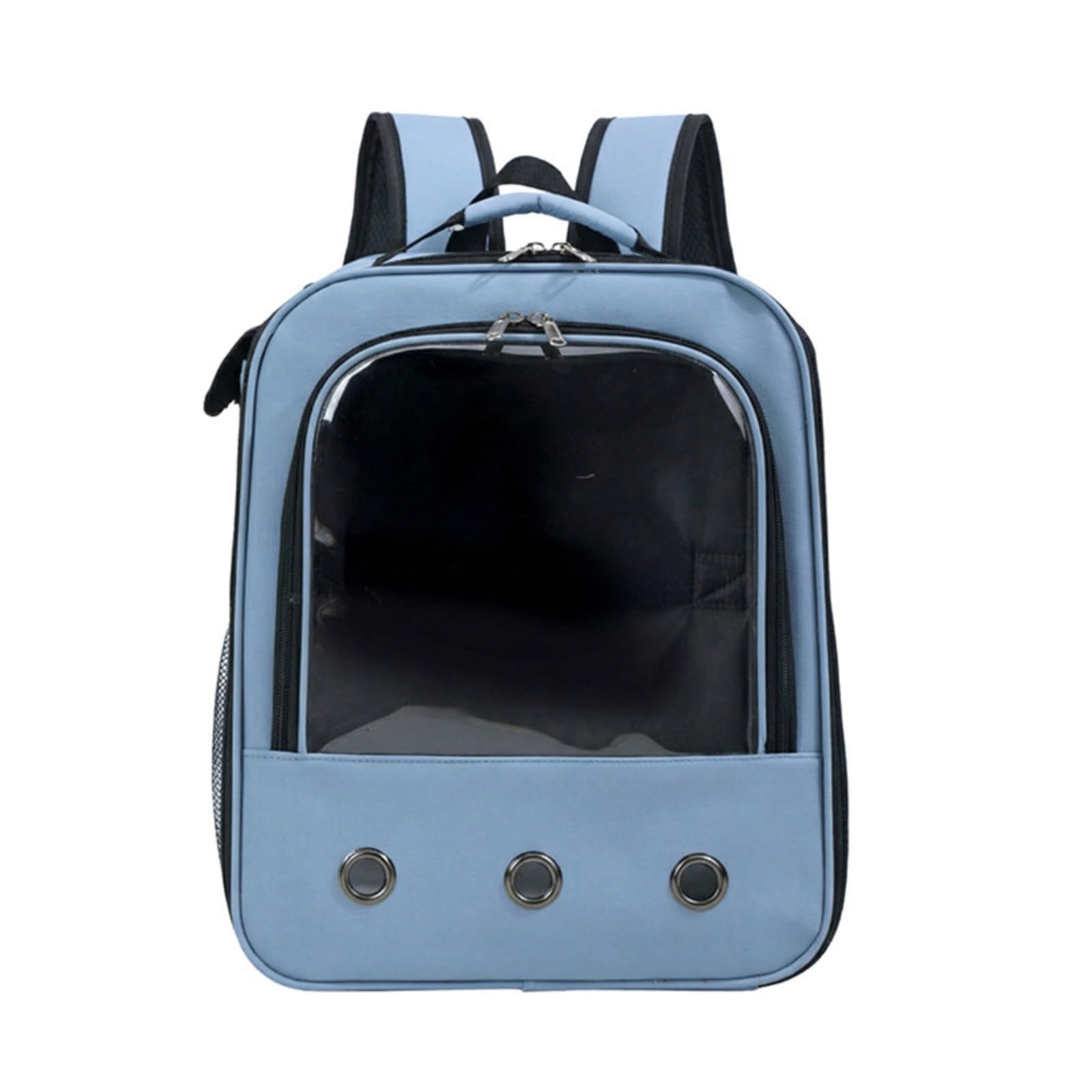 Zaino Trasportino Trasparente Zaino Porta Animali Portatile Borsa per Viaggiatori, Veterinario, Blu