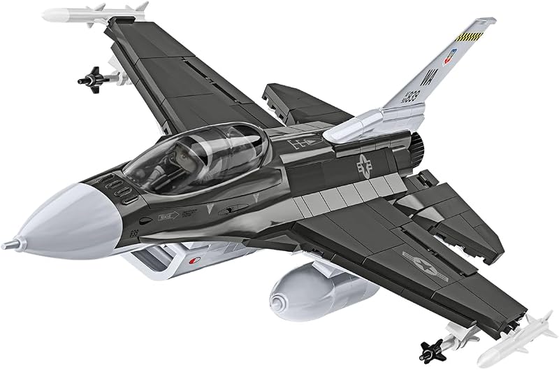 Juego de Construcción de Aviones Falcon de Combate F-16D SU-57 de las Fuerzas Armadas, 436 Piezas